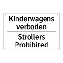 Kinderwagens verboden - Strollers Prohibited