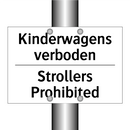 Kinderwagens verboden - Strollers Prohibited