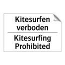 Kitesurfen verboden - Kitesurfing Prohibited