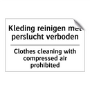 Kleding reinigen met perslucht /.../ - Clothes cleaning with compressed /.../