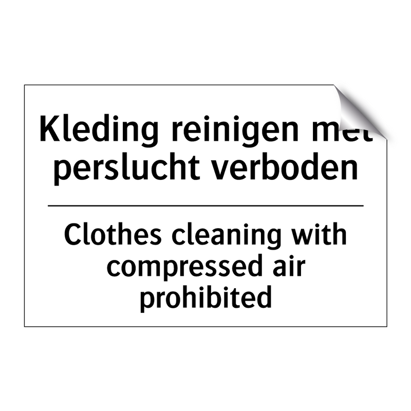 Kleding reinigen met perslucht /.../ - Clothes cleaning with compressed /.../