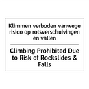 Klimmen verboden vanwege risico /.../ - Climbing Prohibited Due to Risk /.../