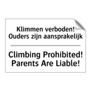 Klimmen verboden! Ouders zijn /.../ - Climbing Prohibited! Parents Are /.../
