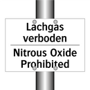 Lachgas verboden - Nitrous Oxide Prohibited