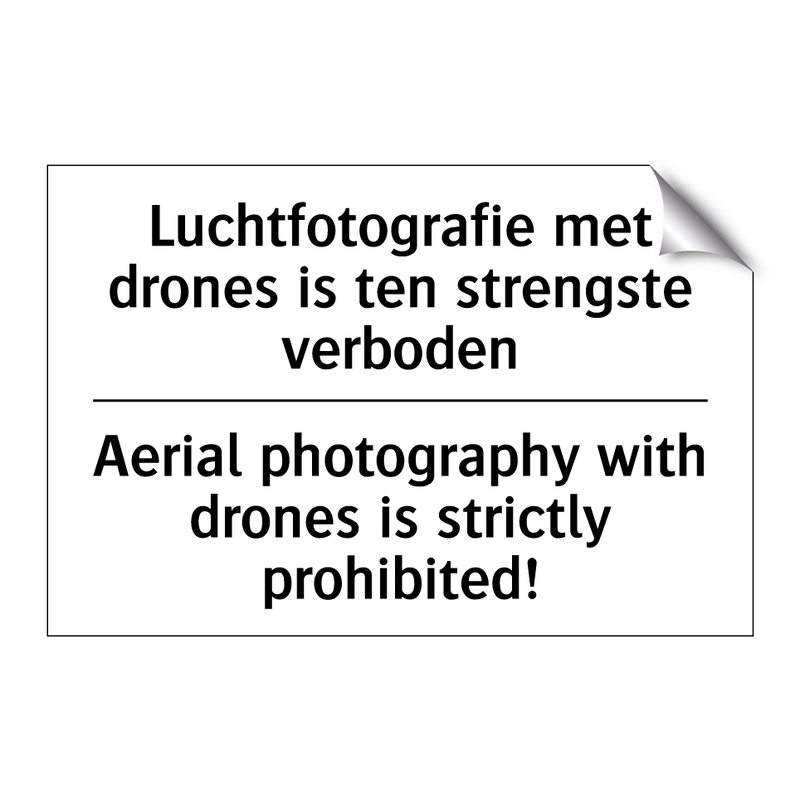 Luchtfotografie met drones is /.../ - Aerial photography with drones /.../