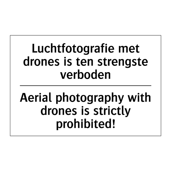 Luchtfotografie met drones is /.../ - Aerial photography with drones /.../