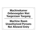 Machinekamer Onbevoegden Niet /.../ - Machine Room Unauthorized Persons /.../