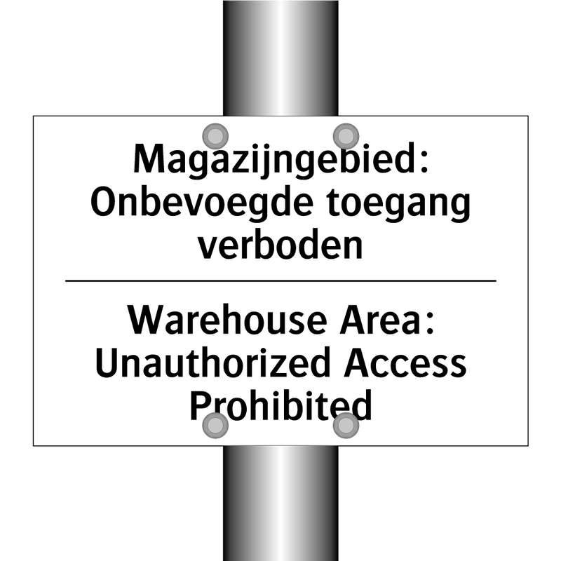 Magazijngebied: Onbevoegde toegang /.../ - Warehouse Area: Unauthorized Access /.../