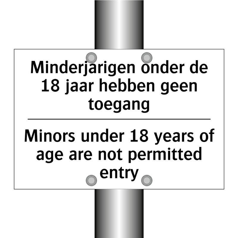 Minderjarigen onder de 18 jaar /.../ - Minors under 18 years of age are /.../