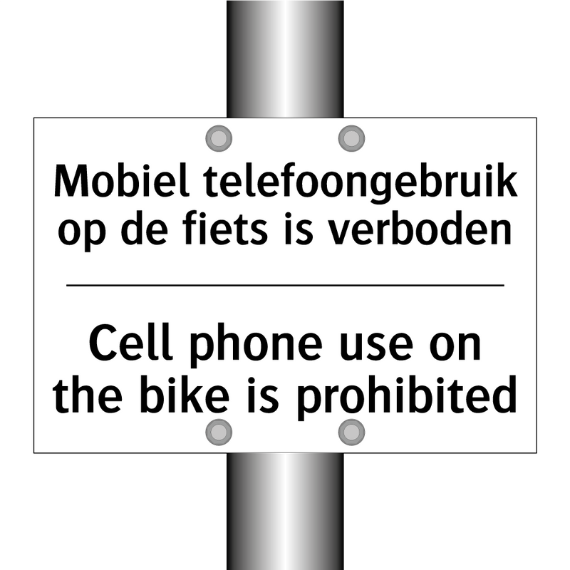 Mobiel telefoongebruik op de fiets /.../ - Cell phone use on the bike is /.../