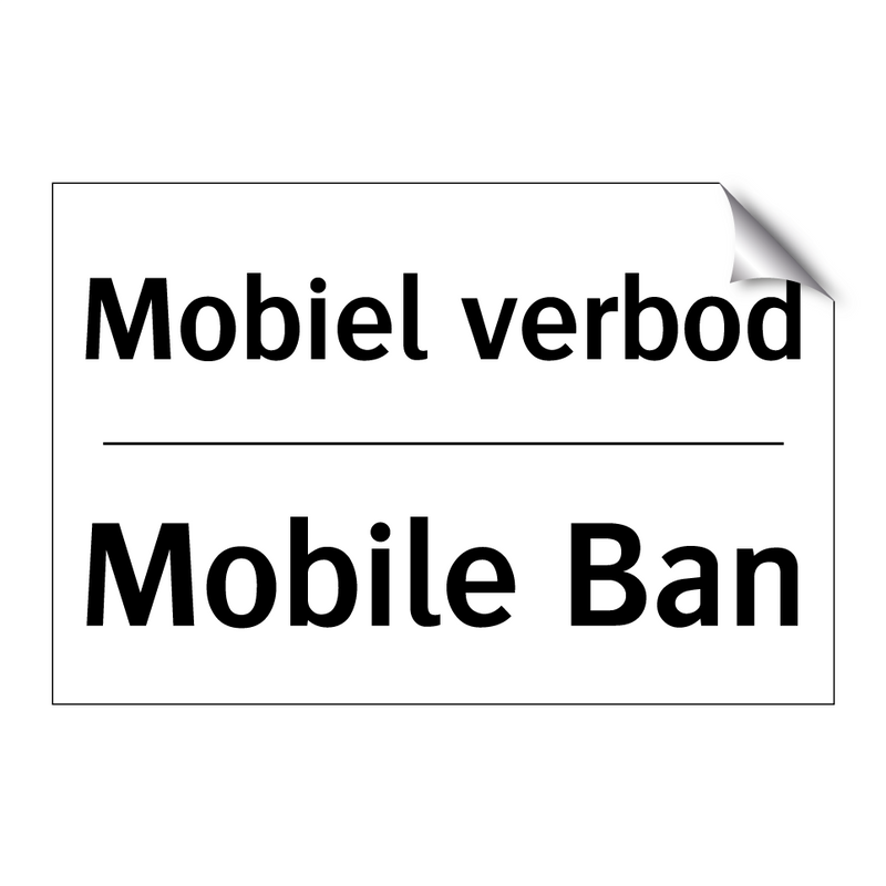 Mobiel verbod - Mobile Ban