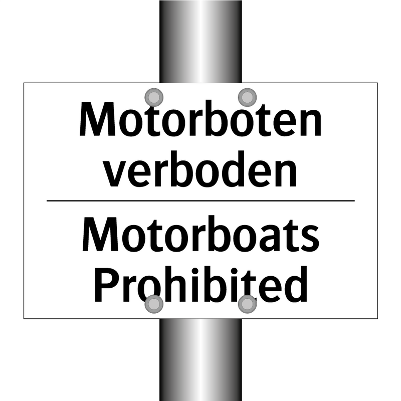 Motorboten verboden - Motorboats Prohibited