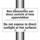 Niet blootstellen aan direct zonlicht /.../ - Do not expose to direct sunlight /.../