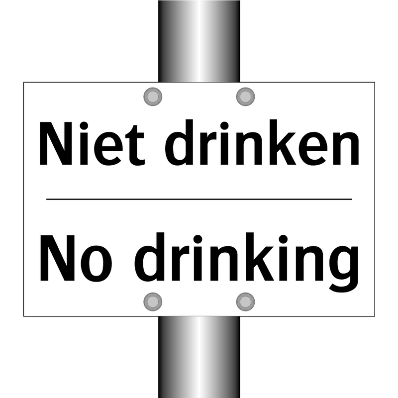 Niet drinken - No drinking