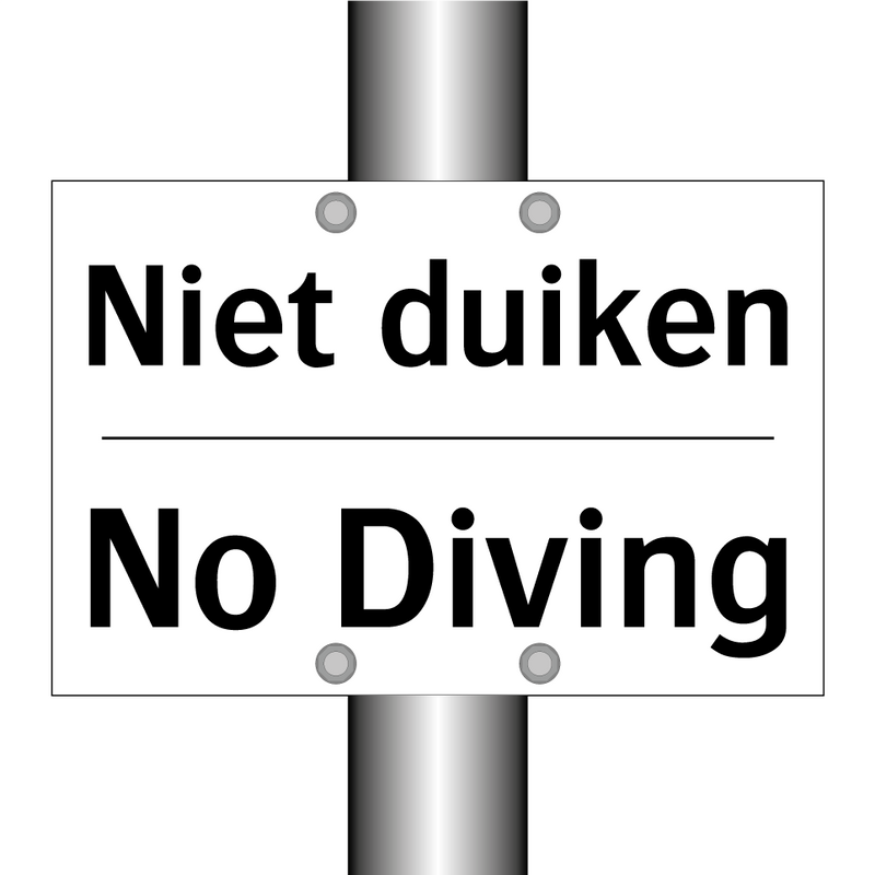 Niet duiken - No Diving