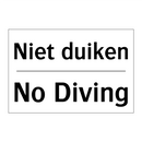 Niet duiken - No Diving