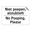 Niet poepen, alstublieft - No Pooping, Please