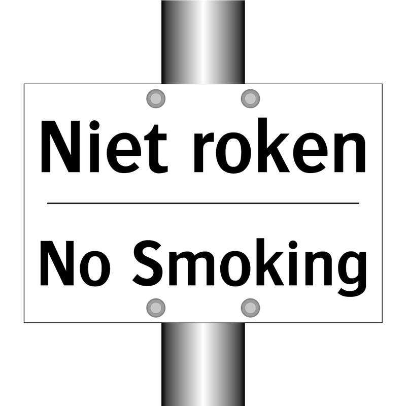 Niet roken - No Smoking