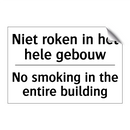 Niet roken in het hele gebouw - No smoking in the entire building/.../