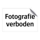 Fotografie verboden