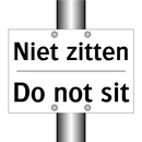 Niet zitten - Do not sit