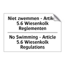 Niet zwemmen - Artikel 5.6 Wiesenkolk /.../ - No Swimming - Article 5.6 Wiesenkolk /.../