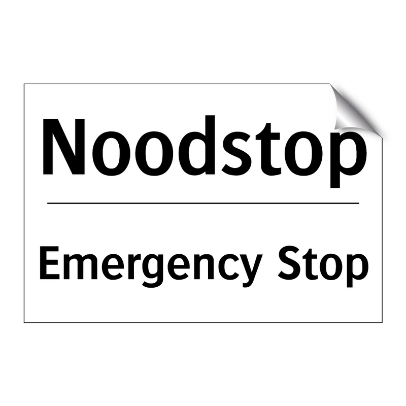 Noodstop - Emergency Stop
