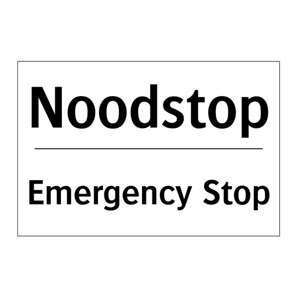 Noodstop - Emergency Stop