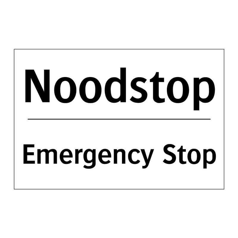 Noodstop - Emergency Stop