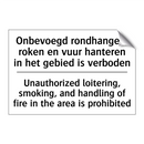 Onbevoegd rondhangen, roken en /.../ - Unauthorized loitering, smoking, /.../