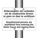 Onbevoegden zijn verboden om de /.../ - Unauthorized persons are prohibited /.../