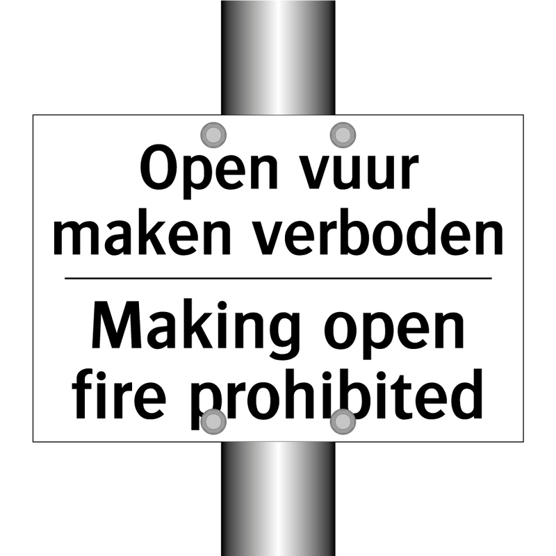 Open vuur maken verboden - Making open fire prohibited