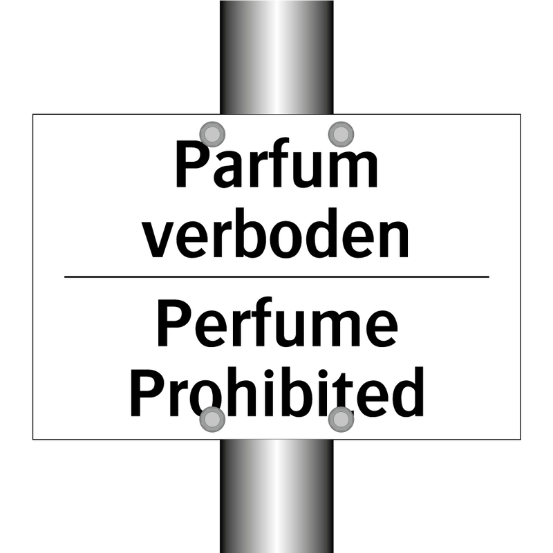 Parfum verboden - Perfume Prohibited