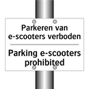 Parkeren van e-scooters verboden/.../ - Parking e-scooters prohibited