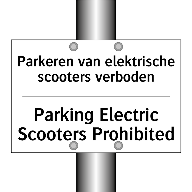 Parkeren van elektrische scooters /.../ - Parking Electric Scooters Prohibited/.../