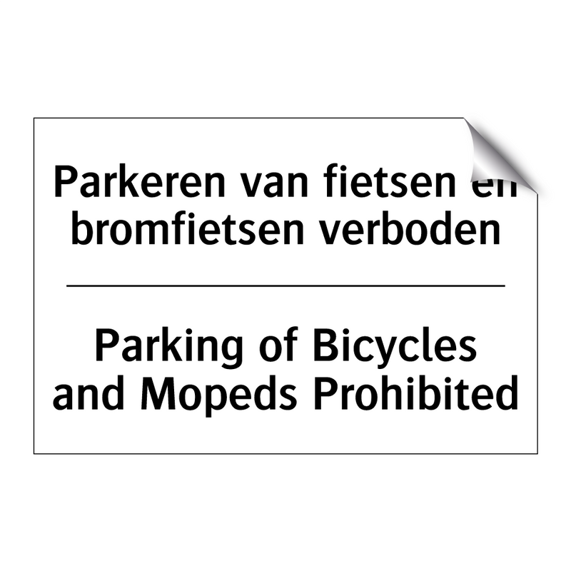 Parkeren van fietsen en bromfietsen /.../ - Parking of Bicycles and Mopeds /.../