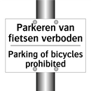 Parkeren van fietsen verboden - Parking of bicycles prohibited