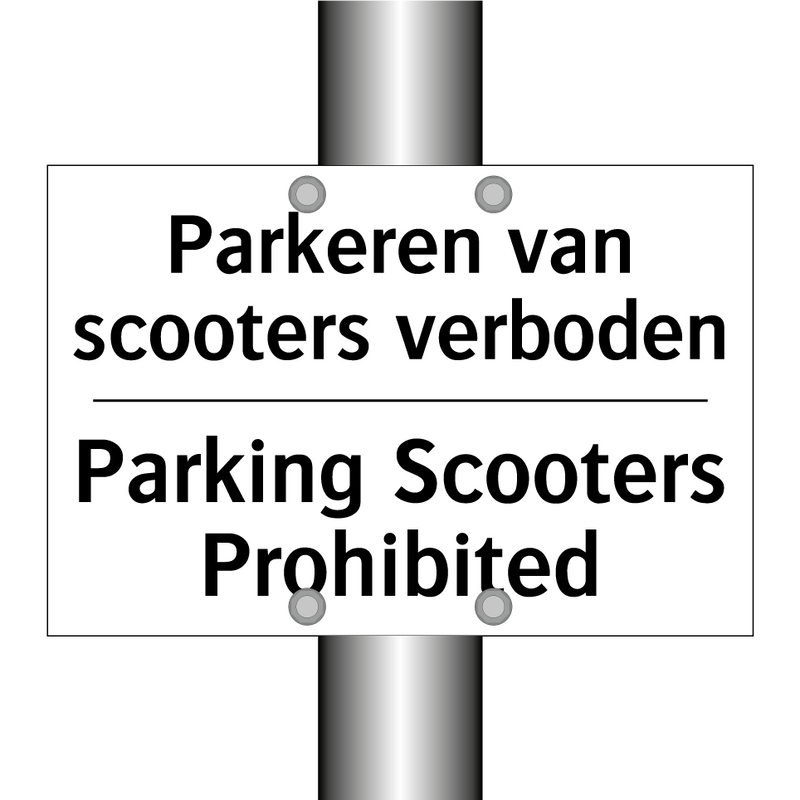Parkeren van scooters verboden - Parking Scooters Prohibited