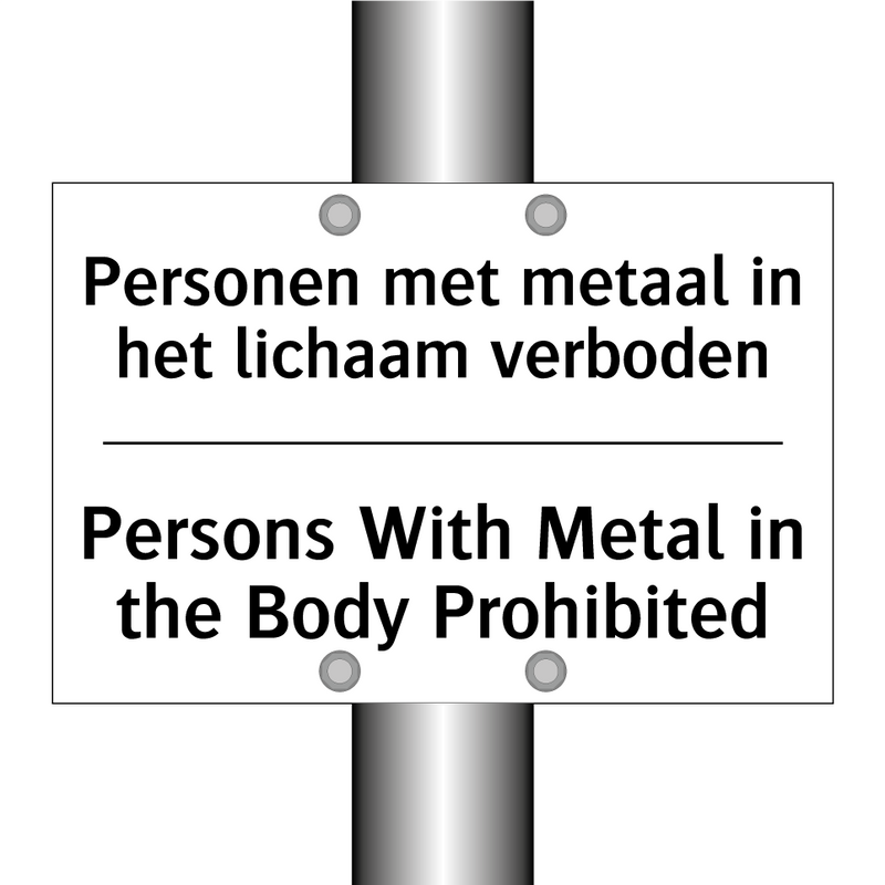 Personen met metaal in het lichaam /.../ - Persons With Metal in the Body /.../
