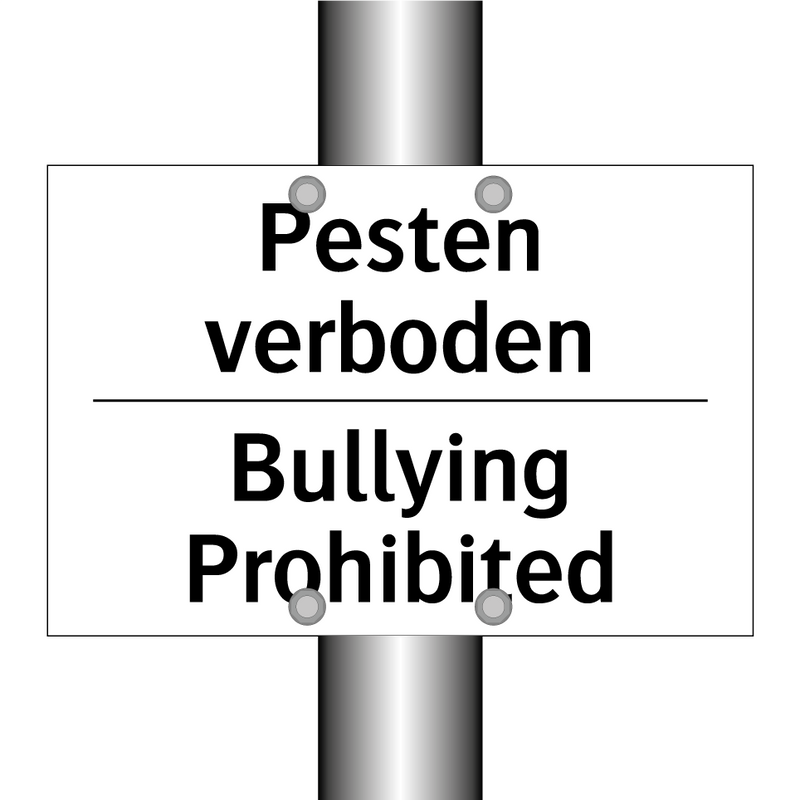 Pesten verboden - Bullying Prohibited