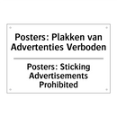 Posters: Plakken van Advertenties /.../ - Posters: Sticking Advertisements /.../