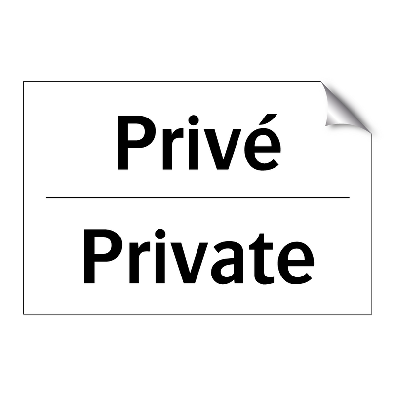 Privé - Private