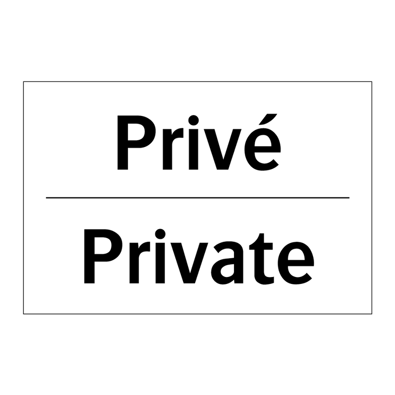 Privé - Private