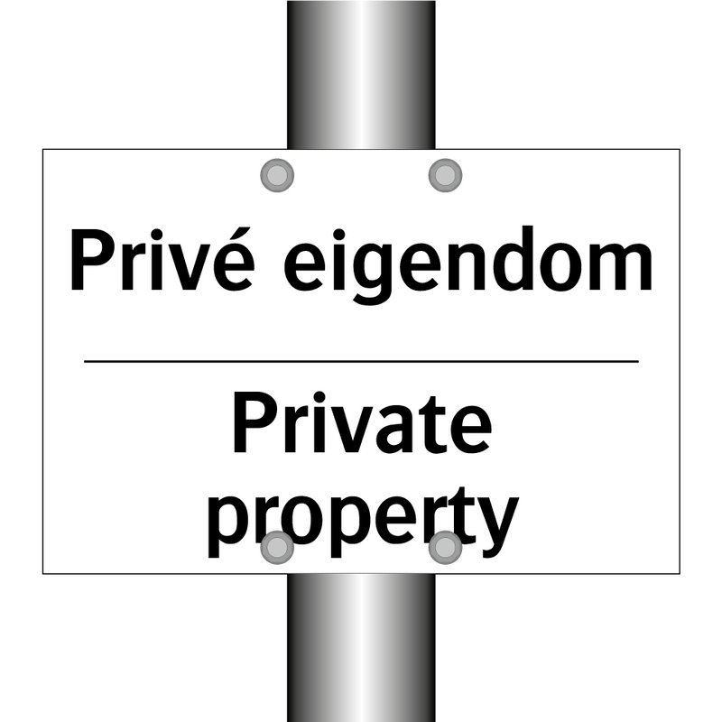 Privé eigendom - Private property