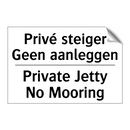 Privé steiger Geen aanleggen - Private Jetty No Mooring