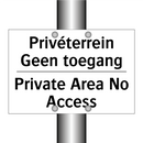 Privéterrein Geen toegang - Private Area No Access