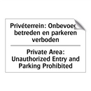 Privéterrein: Onbevoegd betreden /.../ - Private Area: Unauthorized Entry /.../