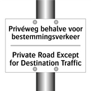 Privéweg behalve voor bestemmingsverkeer/.../ - Private Road Except for Destination /.../