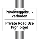 Privéweggebruik verboden - Private Road Use Prohibited