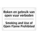 Roken en gebruik van open vuur /.../ - Smoking and Use of Open Flame /.../